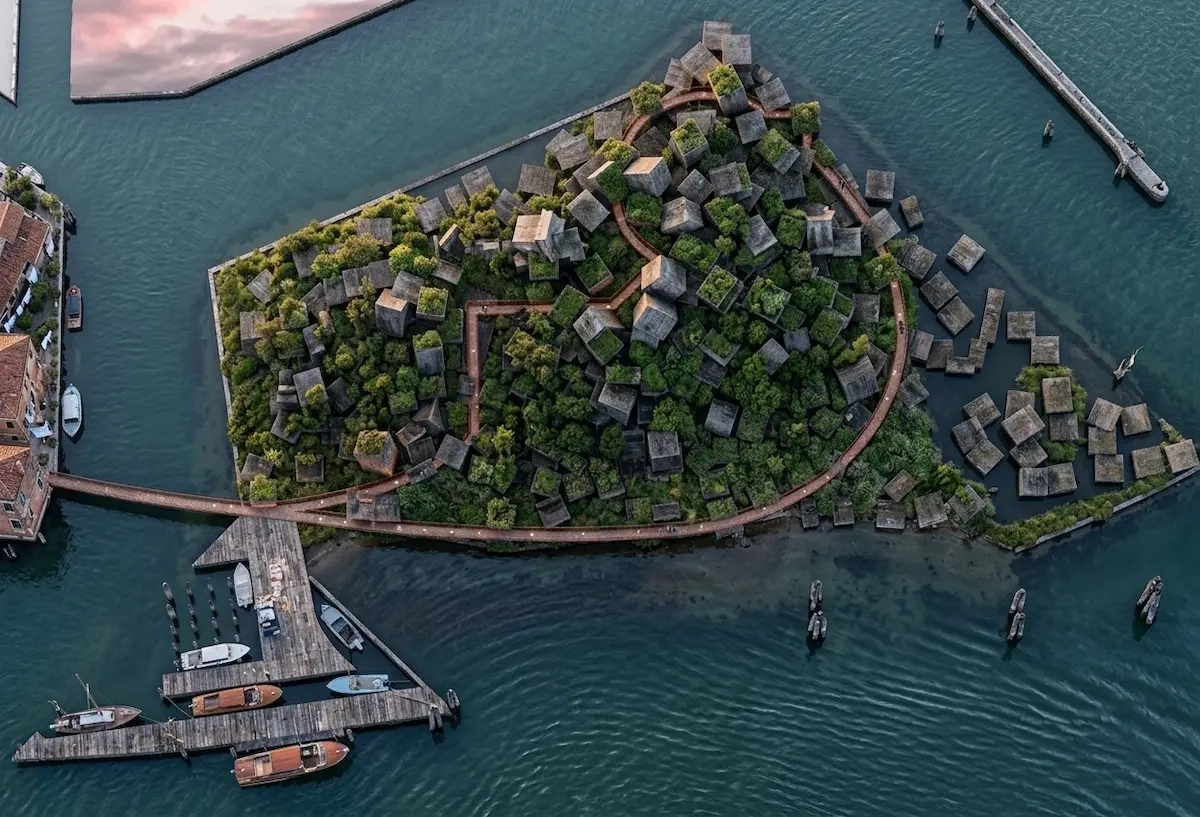 prospettiva-architettonica-isola-artificiale-cemento-armato-laguna-venezia